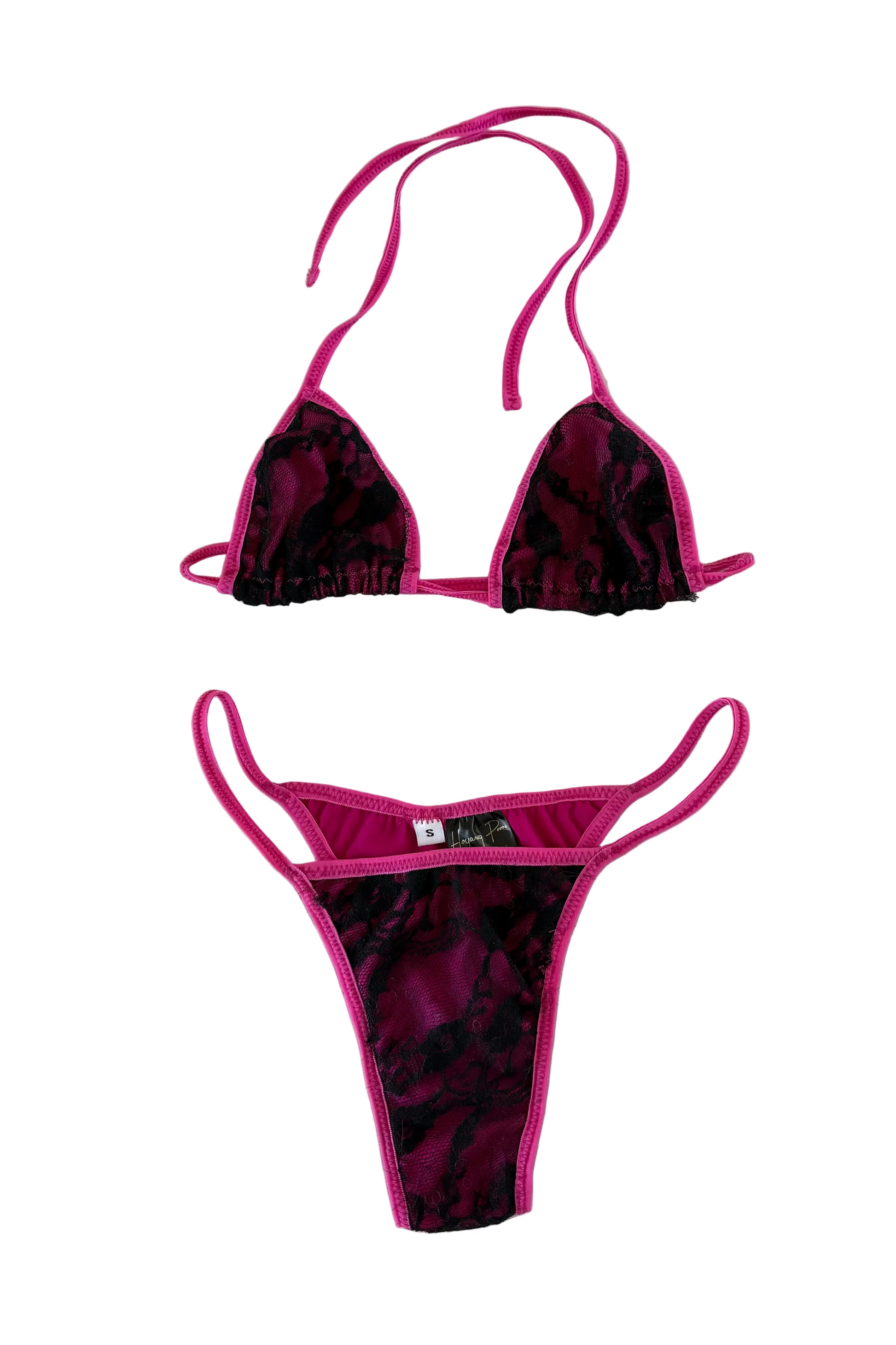 Noir Rosé Bikini Set