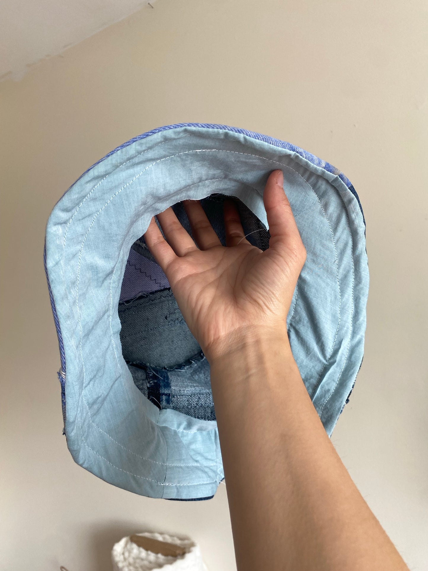 Recycled Denim Floppy Lid 2