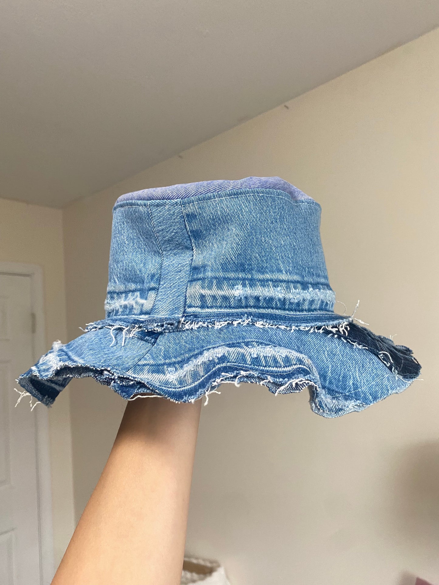 Recycled  Denim Floppy Lid 3