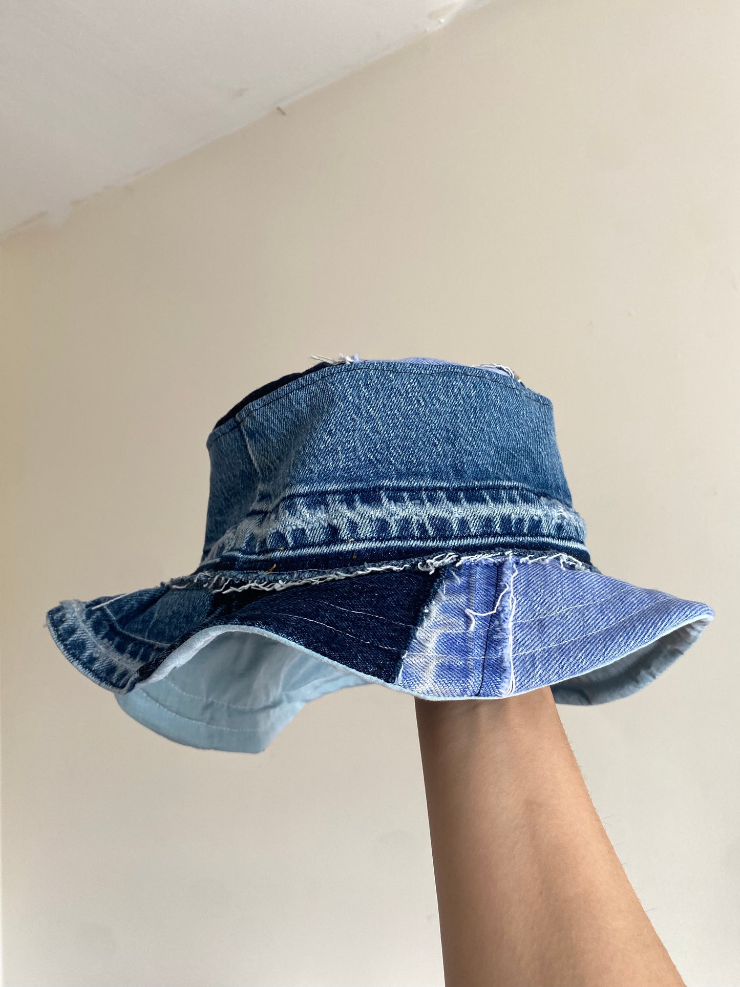 Recycled Denim Floppy Lid 2